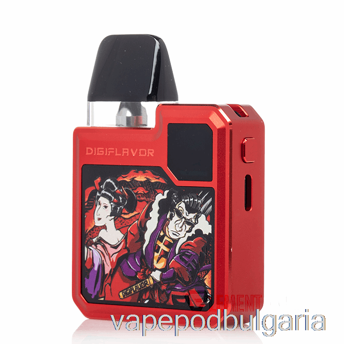 Vape 10000 Дръпки Geek Vape Digi Q Pod System Samurai Red